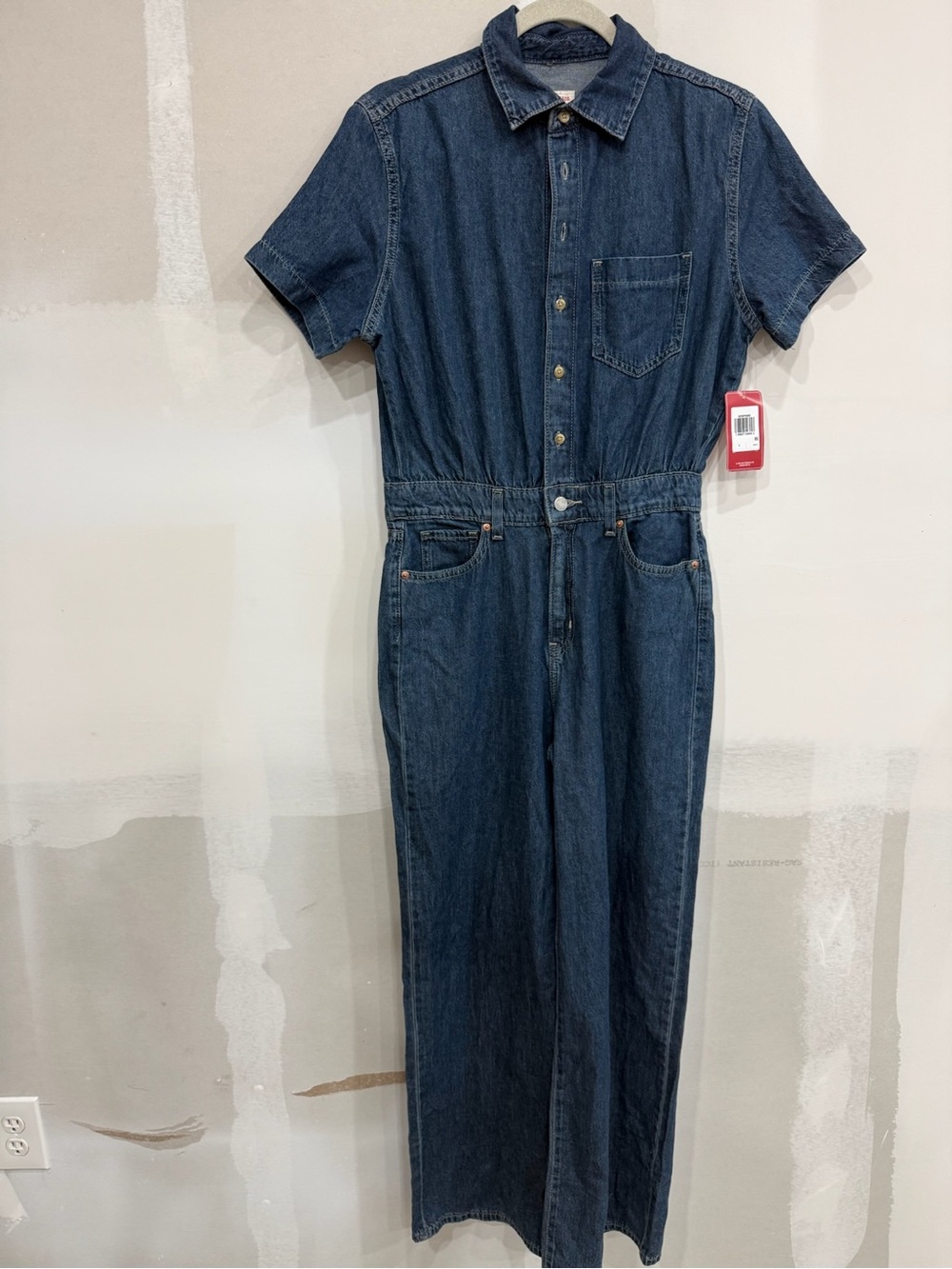 Levi's Dark Blue Straight Men's Jeans Jumpsuit